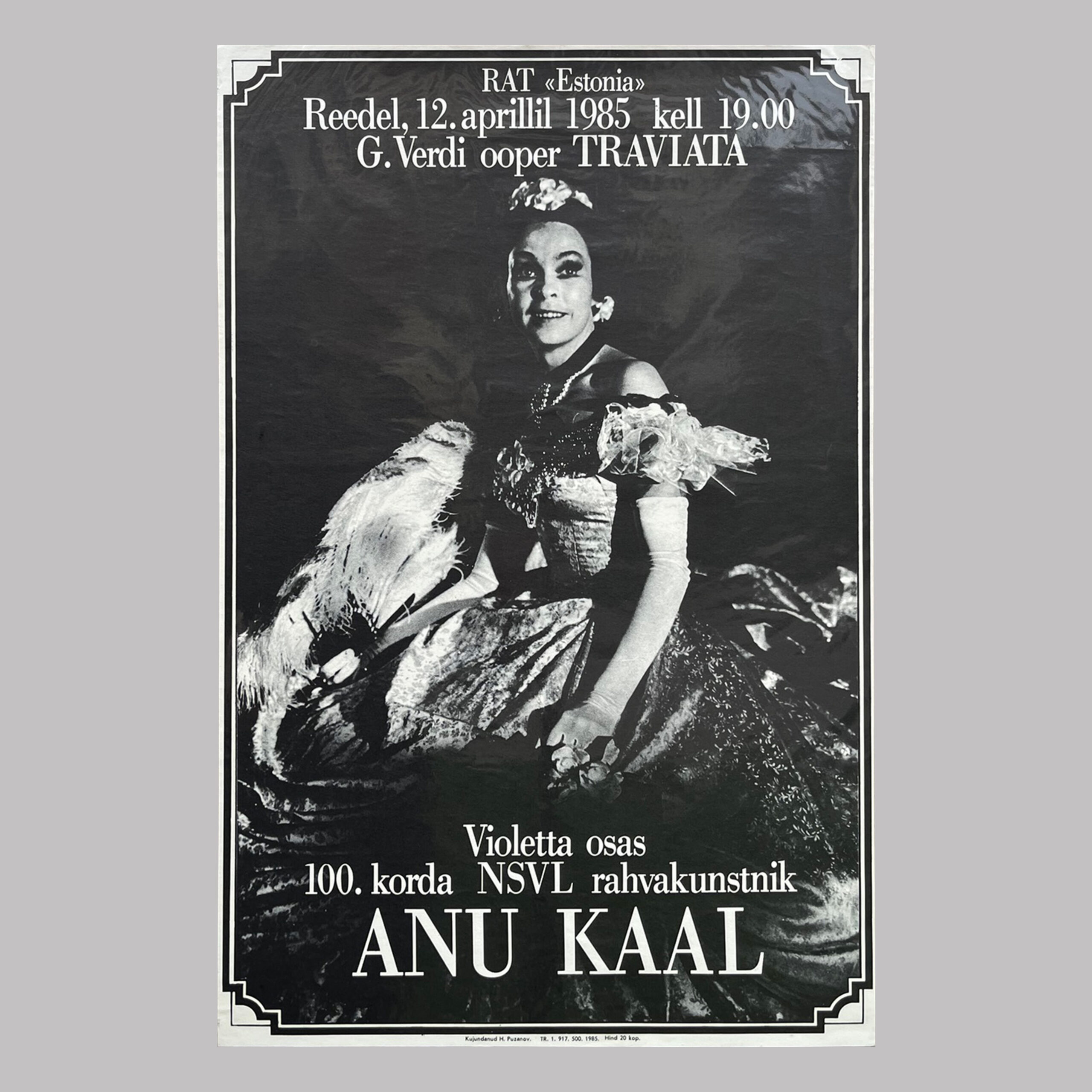 Traviata - Anu Kaal, 1985, EE