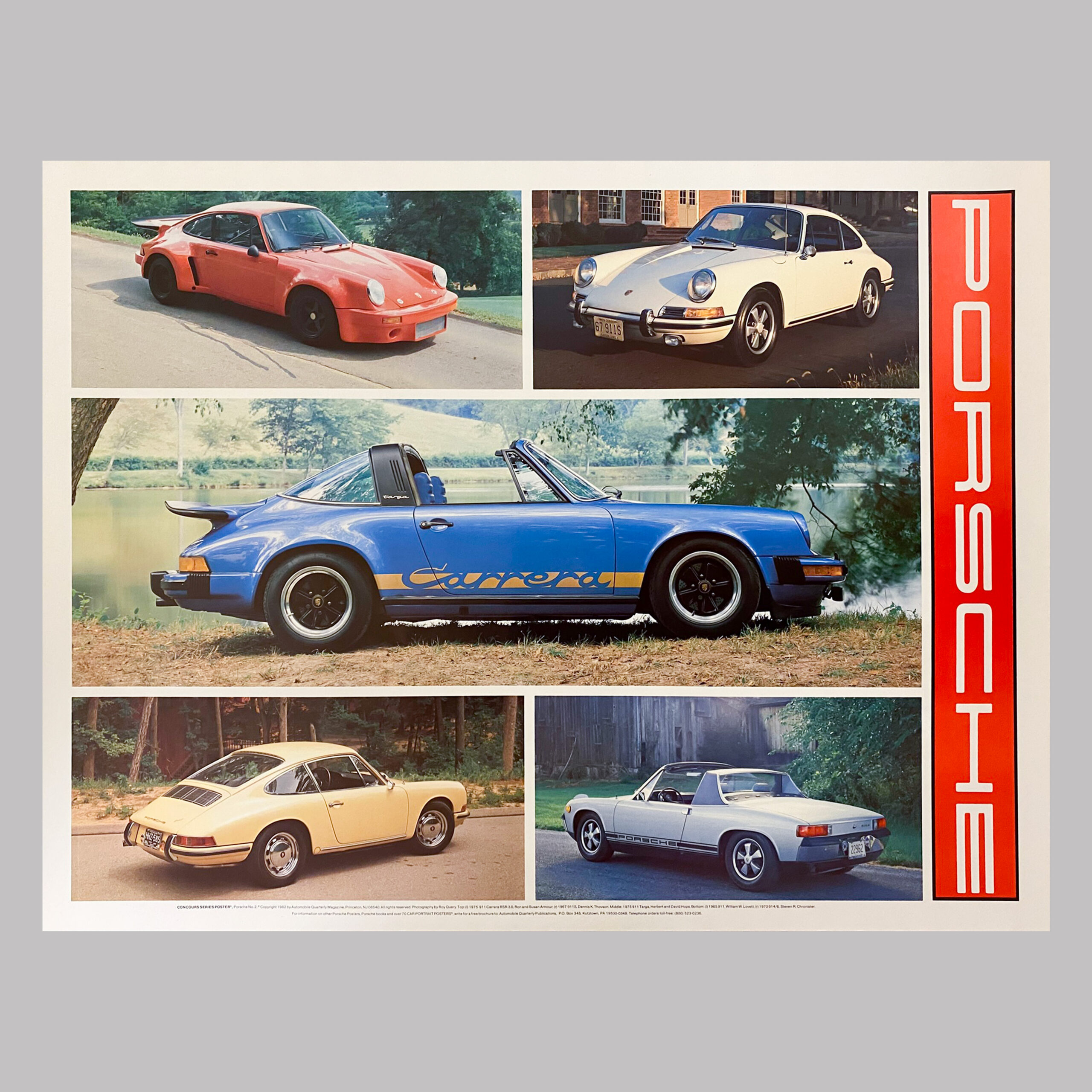 Concours series poster, Porsche No. 2, 1982, USA